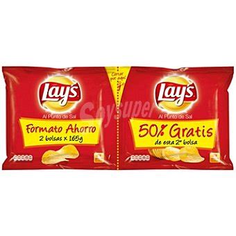 Lay s Patatas fritas Al Punto De Sal envase 330 g 50 gratis en la 2ª