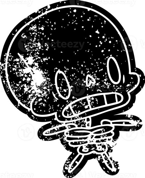 Grunge Icon Kawaii Cute Dead Skeleton 44292052 Png