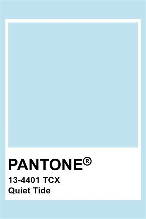 Pantone Tcx Quiet Tide Pantone Color Lightblue Pantone