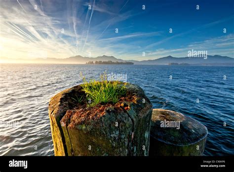 Morning Mood In Gstadt With A View On Fraueninsel Chiemsee Chiemgau