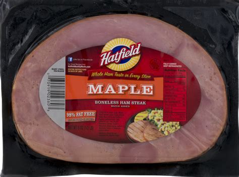 Hatfield Boneless Ham Steak Maple Hatfield 70919023803 Customers