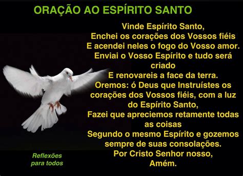 Oração ao Espirito Santo para a Saude outra acesse Novena Dear