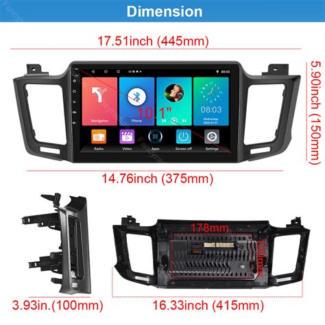 Android For Toyota Rav Apple Carplay Car Radio Stereo Gps