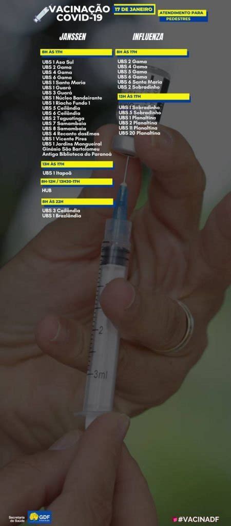 Saiba Onde Se Vacinar Contra Covid No Df Nesta Segunda Feira
