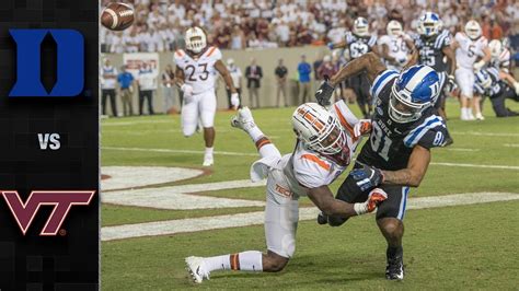 Duke Vs Virginia Tech Football Highlights Youtube