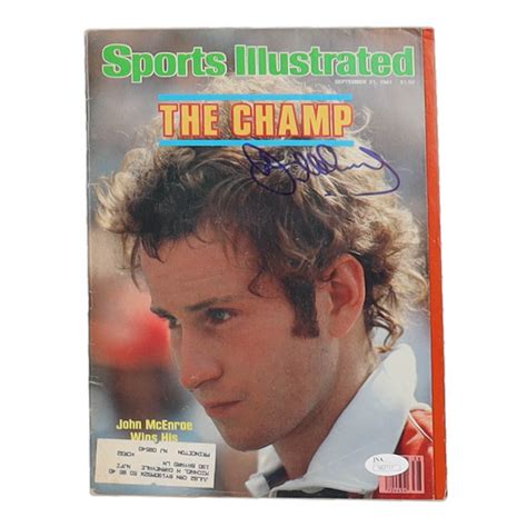 John McEnroe Signed 1981 Sports Illustrated Magazine JSA Pristine