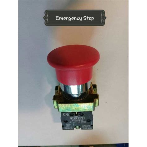 Jual Emergency Stop Spring Return Mm Head Mm Fort Lay Bc