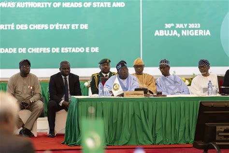 Sommet Extraordinaire De La Cedeao Sur La Situation Politique Au Niger