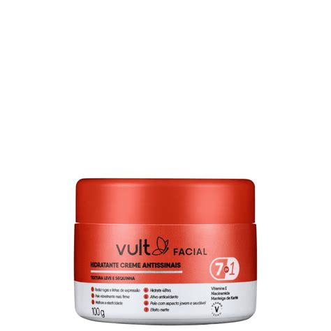 Creme Facial Hidratante Antissinais 7 Em 1 100g VULT