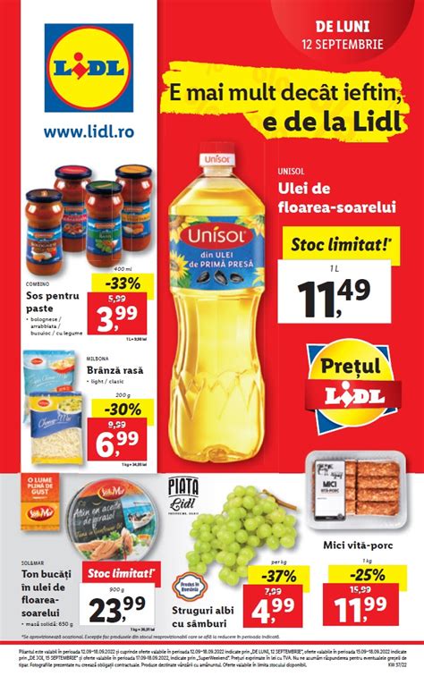 Catalog Lidl Ulei Oferte Septembrie Catalog Az