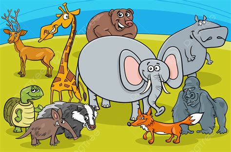 Group Of Animals Cartoon