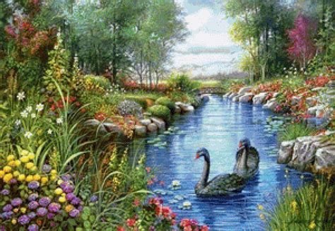 Схема вышивки «лето» (№1264512) - Вышивка крестом