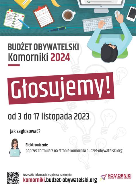 Do Listopada G Osujemy Na Wybrany Projekt W Bud Ecie Obywatelskim