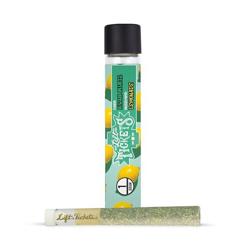 Lift Tickets Kush Mintz X Lemonade Glass Tip Infused Pre Roll 1g Hybrid Leafly