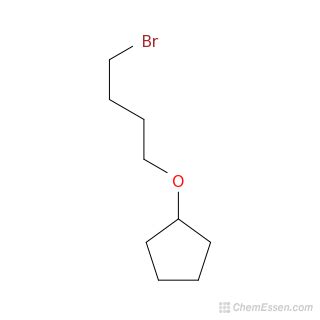 4 Bromobutoxy Cyclopentane Structure C9H17BrO Over 100 Million