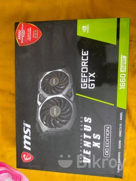 MSI GeForce GTX 1660 Super Ventus XS OC 6GB GDDR6 Graphics Card for ...