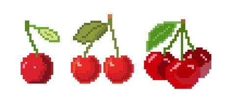 Pixel Fruit Vector Art Icons And Graphics For Free Download