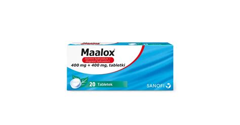 Maalox 400 mg 400 mg 20 tabletek opinie skład i cena Apteka