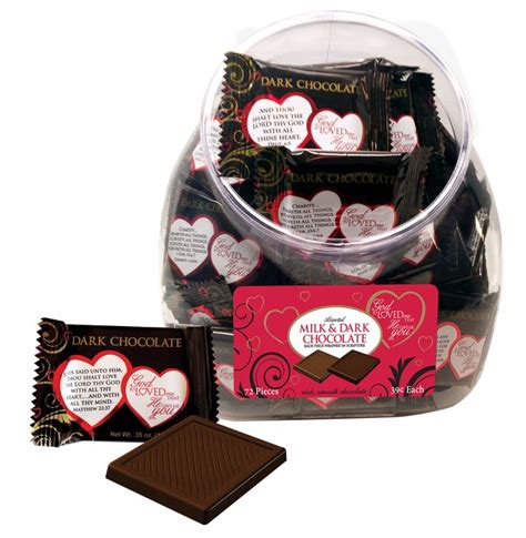 God So Loved Me Jar Dark Chocolate Chocolate Jar Dark Chocolate