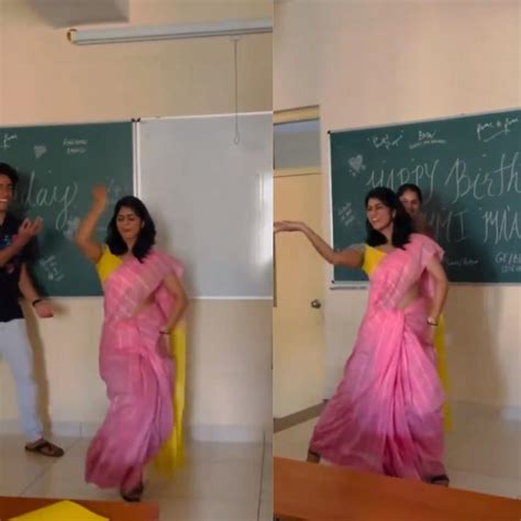 Viral Video Alert Teacher Dances To Kajra Re In Classroom