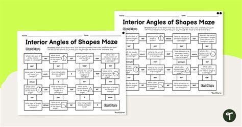 Co-Interior Angles - GCSE Maths - Steps, Examples & Worksheet ...