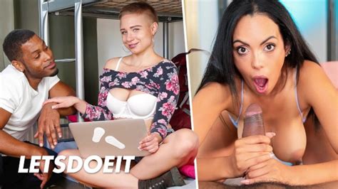 Cute Girls Gabi Gold Katrina Moreno Take On The Biggest Black Cocks HORNY HOSTEL