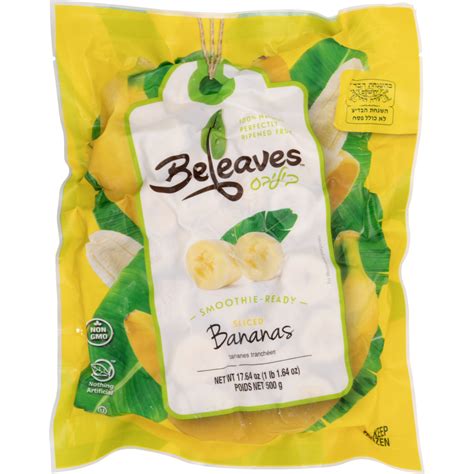 Beleaves Frozen Sliced Bananas Kayco