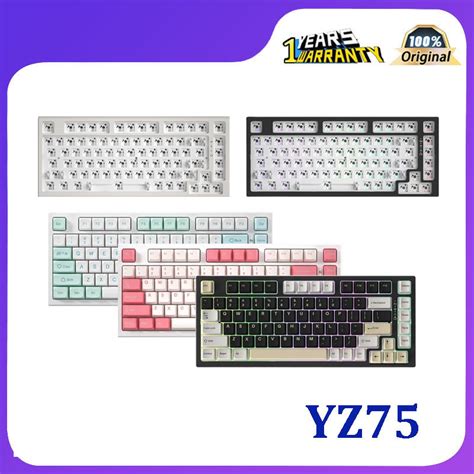 YUNZII YZ75 Wireless 82 Key Three Mode Connection 75 Customized Hot Plug Mechanical Keyboard