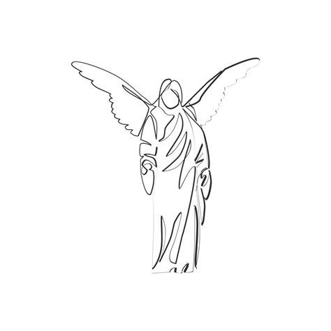 Angel Statue Drawing