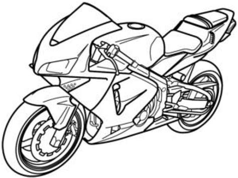 Motorcycle Outline Drawing at PaintingValley.com | Explore collection ...