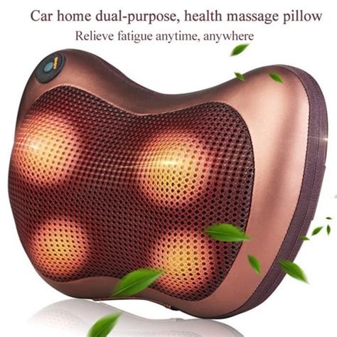 Bouton T Tes Oreiller De Massage Lectrique Vibrateur Relaxation