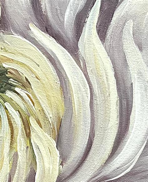 Pamela Hoke White Chrysanthemum Oil Painting For Sale At 1stdibs