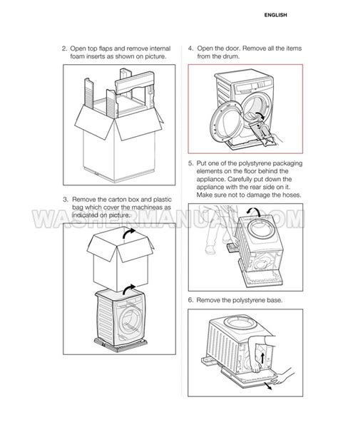 Electrolux EWF12844 Front Load Washing Machine Installation Guide