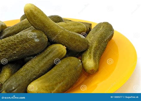 Pickled Gherkins Young Cucumbers Stock Image Image Of Pickled