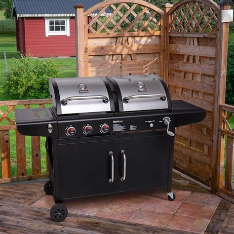 Royal Gourmet Black And Silverred Gas And Charcoal Combo Grill In The Combo Grills Department At