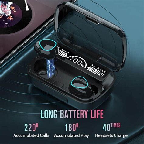 M10 Tws Wireless Earbuds With Charging Power Bank And Led Display 3d