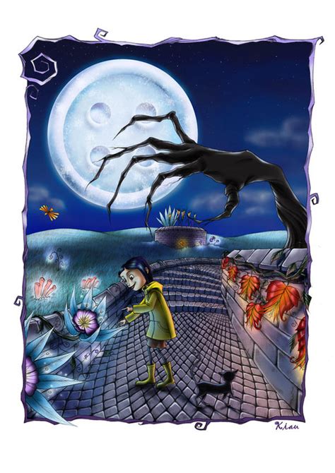 Coraline in garden by Kiau on DeviantArt