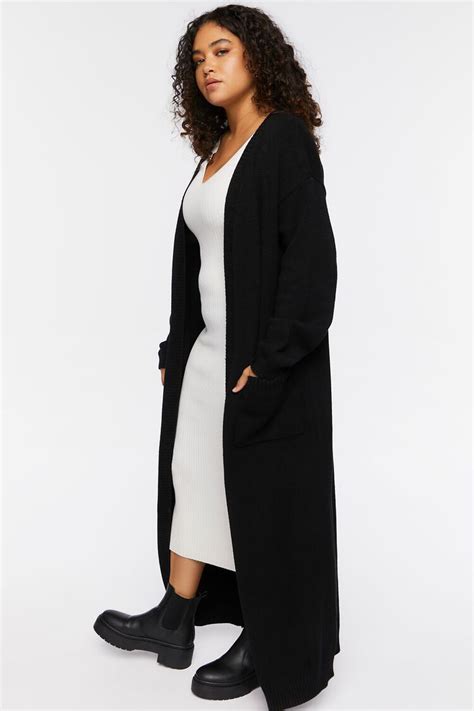 Plus Size Longline Cardigan Sweater