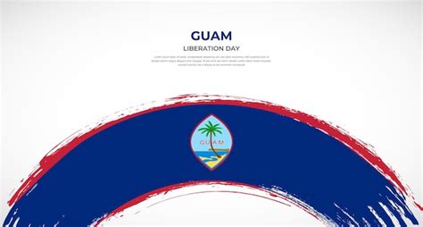 Abstracto de la bandera de Guam en la ilustración del vector de efecto