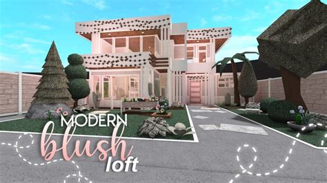 Modern Blush Loft 66k Bloxburg Speedbuild Nixilia YouTube