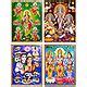 Set Of 4 Hindu Deity Posters