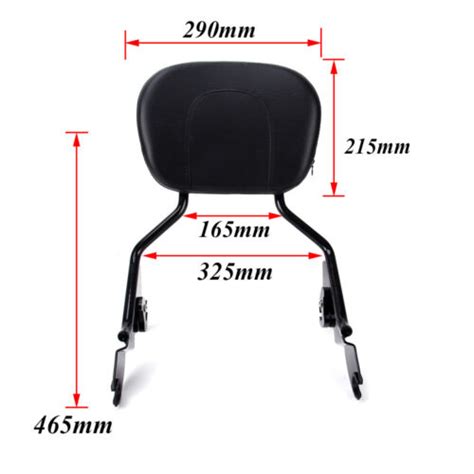 Detachable Passenger Backrest Sissy Bar Tour 2UP Luggage Rack For