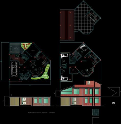 House Levels Dwg Elevation For Autocad Designs Cad