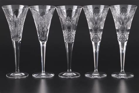 Waterford Millennium Series Crystal Champagne Flutes | EBTH