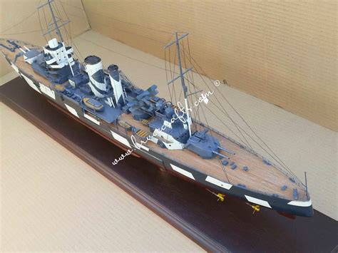 HMS York (90) - Mahogany Wooden Aircraft Models – Boat & Ship Models Handmade Museum Quality