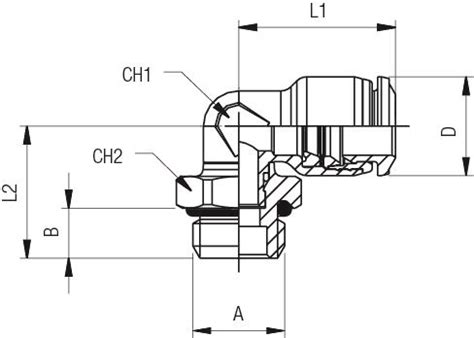 Orienting Elbow Male Adaptor Parallel