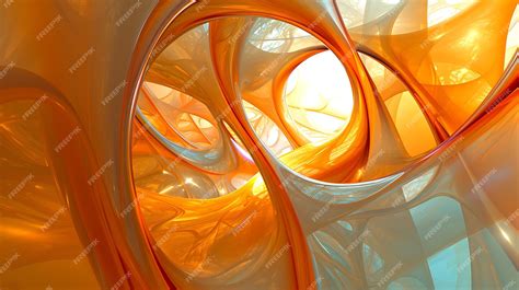 Premium Photo A Mesmerizing And Vibrant 3d Abstract Render That Combines Geometric Shapes And