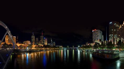 Melbourne Nightscape Stunning Hd Wallpaper Of Australias City Lights