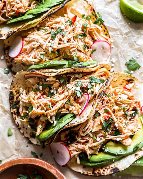 Shredded Chicken Tacos Crock Pot