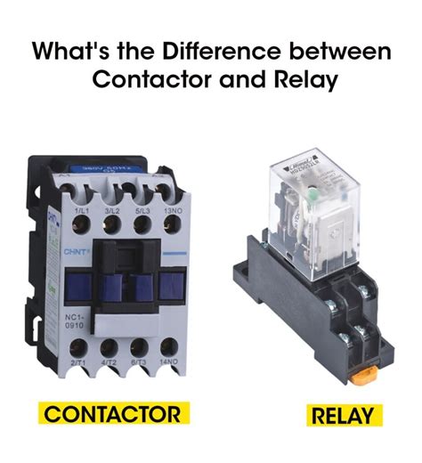 What’s the difference between contactor and relay? - Mechanical Engineering